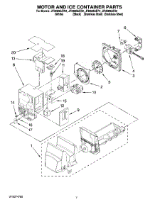 04 - Motor And Ice Container Parts parts for Maytag Refrigerator JFI2089AES2 from AppliancePartsPros.com