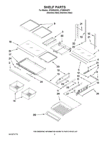 03 - Shelf Parts parts for Maytag Refrigerator JFI2589AES2 from AppliancePartsPros.com