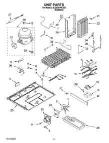 11 - Unit Parts parts for Maytag Refrigerator JCD2591WES00 from AppliancePartsPros.com