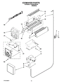 12 - Icemaker Parts parts for Maytag Refrigerator JCD2591WES00 from AppliancePartsPros.com