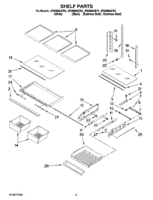 03 - Shelf Parts parts for Maytag Refrigerator JFI2089AEW2 from AppliancePartsPros.com