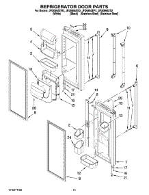 07 - Refrigerator Door Parts parts for Maytag Refrigerator JFI2089AEW2 from AppliancePartsPros.com