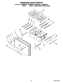 09 - Freezer Door Parts parts for Maytag Refrigerator JFI2089AEB2 from AppliancePartsPros.com