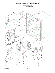 02 - Refrigerator Liner Parts parts for Maytag Refrigerator JFI2089ATS2 from AppliancePartsPros.com