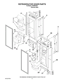 07 - Refrigerator Door Parts parts for Maytag Refrigerator JFI2089ATS2 from AppliancePartsPros.com
