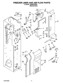 08 - Freezer Liner And Air Flow Parts parts for Maytag Refrigerator JS48SEDUDB01 from AppliancePartsPros.com