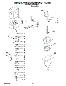 09 - Motor And Ice Container Parts parts for Maytag Refrigerator JS48SEDUDB01 from AppliancePartsPros.com