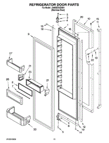 10 - Refrigerator Door Parts parts for Maytag Refrigerator JS48SEDUDB01 from AppliancePartsPros.com