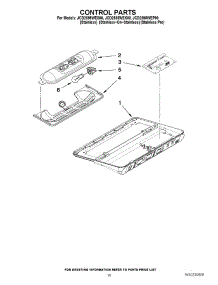 10 - Control Parts parts for Maytag Refrigerator JCD2595WEK00 from AppliancePartsPros.com