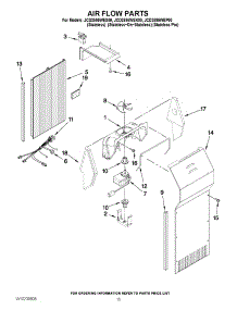 09 - Air Flow Parts parts for Maytag Refrigerator JCD2595WES00 from AppliancePartsPros.com
