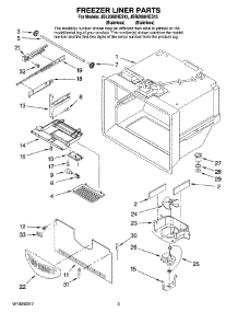 02 - Freezer Liner Parts parts for Maytag Refrigerator JBL2088HES13 from AppliancePartsPros.com