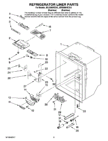 03 - Refrigerator Liner Parts parts for Maytag Refrigerator JBL2088HES13 from AppliancePartsPros.com