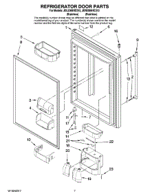 04 - Refrigerator Door Parts parts for Maytag Refrigerator JBL2088HES13 from AppliancePartsPros.com