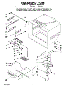 02 - Freezer Liner Parts parts for Maytag Refrigerator JFC2089HEP13 from AppliancePartsPros.com