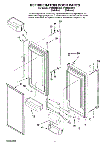 04 - Refrigerator Door Parts parts for Maytag Refrigerator JFC2089HEP13 from AppliancePartsPros.com