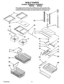 06 - Shelf Parts parts for Maytag Refrigerator JFC2089HEP13 from AppliancePartsPros.com