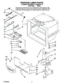 02 - Freezer Liner Parts parts for Maytag Refrigerator JFC2089HPF12 from AppliancePartsPros.com