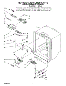 03 - Refrigerator Liner Parts parts for Maytag Refrigerator JFC2089HPF12 from AppliancePartsPros.com