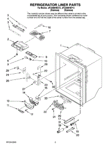 03 - Refrigerator Liner Parts parts for Maytag Refrigerator JFC2089HES13 from AppliancePartsPros.com