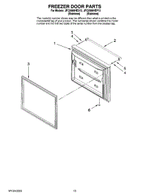 07 - Freezer Door Parts parts for Maytag Refrigerator JFC2089HES13 from AppliancePartsPros.com