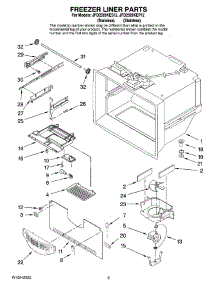 02 - Freezer Liner Parts parts for Maytag Refrigerator JFD2589KEP12 from AppliancePartsPros.com