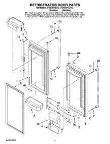 04 - Refrigerator Door Parts parts for Maytag Refrigerator JFD2589KEP12 from AppliancePartsPros.com