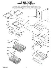 06 - Shelf Parts parts for Maytag Refrigerator JFD2589KEP12 from AppliancePartsPros.com