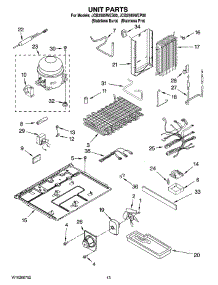 09 - Unit Parts parts for Maytag Refrigerator JCB2585WES00 from AppliancePartsPros.com