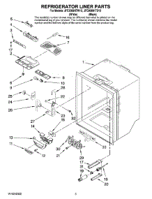 03 - Refrigerator Liner Parts parts for Maytag Refrigerator JFC2089HTW12 from AppliancePartsPros.com