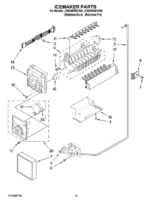 10 - Icemaker Parts parts for Maytag Refrigerator JCB2585WES00 from AppliancePartsPros.com