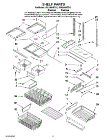 06 - Shelf Parts parts for Maytag Refrigerator JBR2088HES13 from AppliancePartsPros.com