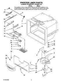 02 - Freezer Liner Parts parts for Maytag Refrigerator JFC2089HTB12 from AppliancePartsPros.com