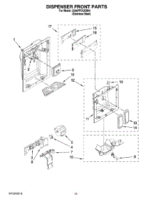 12 - Dispenser Front Parts parts for Maytag Refrigerator JS48PPDUDB01 from AppliancePartsPros.com