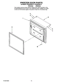 07 - Freezer Door Parts parts for Maytag Refrigerator JFD2589KES12 from AppliancePartsPros.com