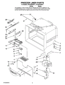 02 - Freezer Liner Parts parts for Maytag Refrigerator JFC2070KRB11 from AppliancePartsPros.com