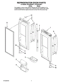 04 - Refrigerator Door Parts parts for Maytag Refrigerator JFC2070KRB11 from AppliancePartsPros.com
