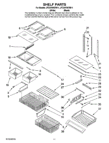 06 - Shelf Parts parts for Maytag Refrigerator JFC2070KRB11 from AppliancePartsPros.com