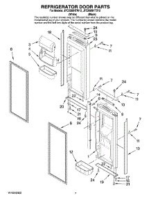 04 - Refrigerator Door Parts parts for Maytag Refrigerator JFC2089HTB12 from AppliancePartsPros.com