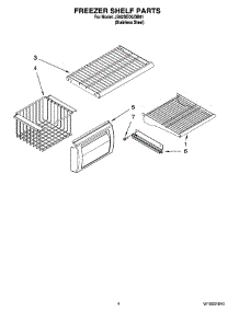 03 - Freezer Shelf Parts parts for Maytag Refrigerator JS42SEDUDB01 from AppliancePartsPros.com