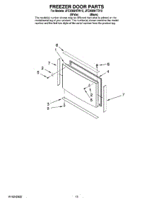 07 - Freezer Door Parts parts for Maytag Refrigerator JFC2089HTB12 from AppliancePartsPros.com
