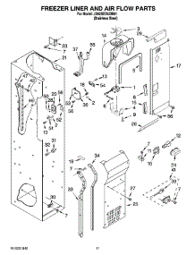 08 - Freezer Liner And Air Flow Parts parts for Maytag Refrigerator JS42SEDUDB01 from AppliancePartsPros.com