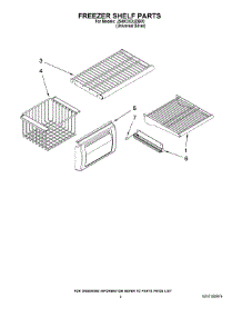 03 - Freezer Shelf Parts parts for Maytag Refrigerator JS48CXDUDB00 from AppliancePartsPros.com