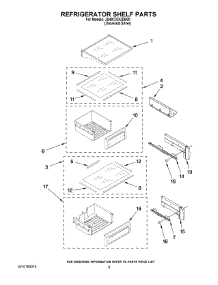 07 - Refrigerator Shelf Parts parts for Maytag Refrigerator JS48CXDUDB00 from AppliancePartsPros.com
