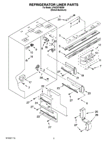04 - Refrigerator Liner Parts parts for Maytag Refrigerator JF42CXFXDB01 from AppliancePartsPros.com