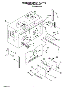 05 - Freezer Liner Parts parts for Maytag Refrigerator JF42CXFXDB01 from AppliancePartsPros.com