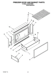 08 - Freezer Door And Basket Parts parts for Maytag Refrigerator JF42CXFXDB01 from AppliancePartsPros.com