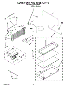 10 - Lower Unit And Tube Parts parts for Maytag Refrigerator JF42CXFXDB01 from AppliancePartsPros.com