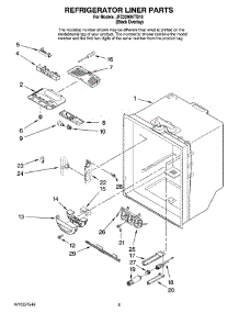 03 - Refrigerator Liner Parts parts for Maytag Refrigerator JFC2290VTB10 from AppliancePartsPros.com