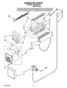 07 - Icemaker Parts parts for Maytag Refrigerator JFC2290VTB10 from AppliancePartsPros.com
