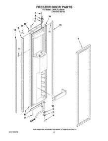 11 - Freezer Door Parts parts for Maytag Refrigerator JS48CXDUDB00 from AppliancePartsPros.com